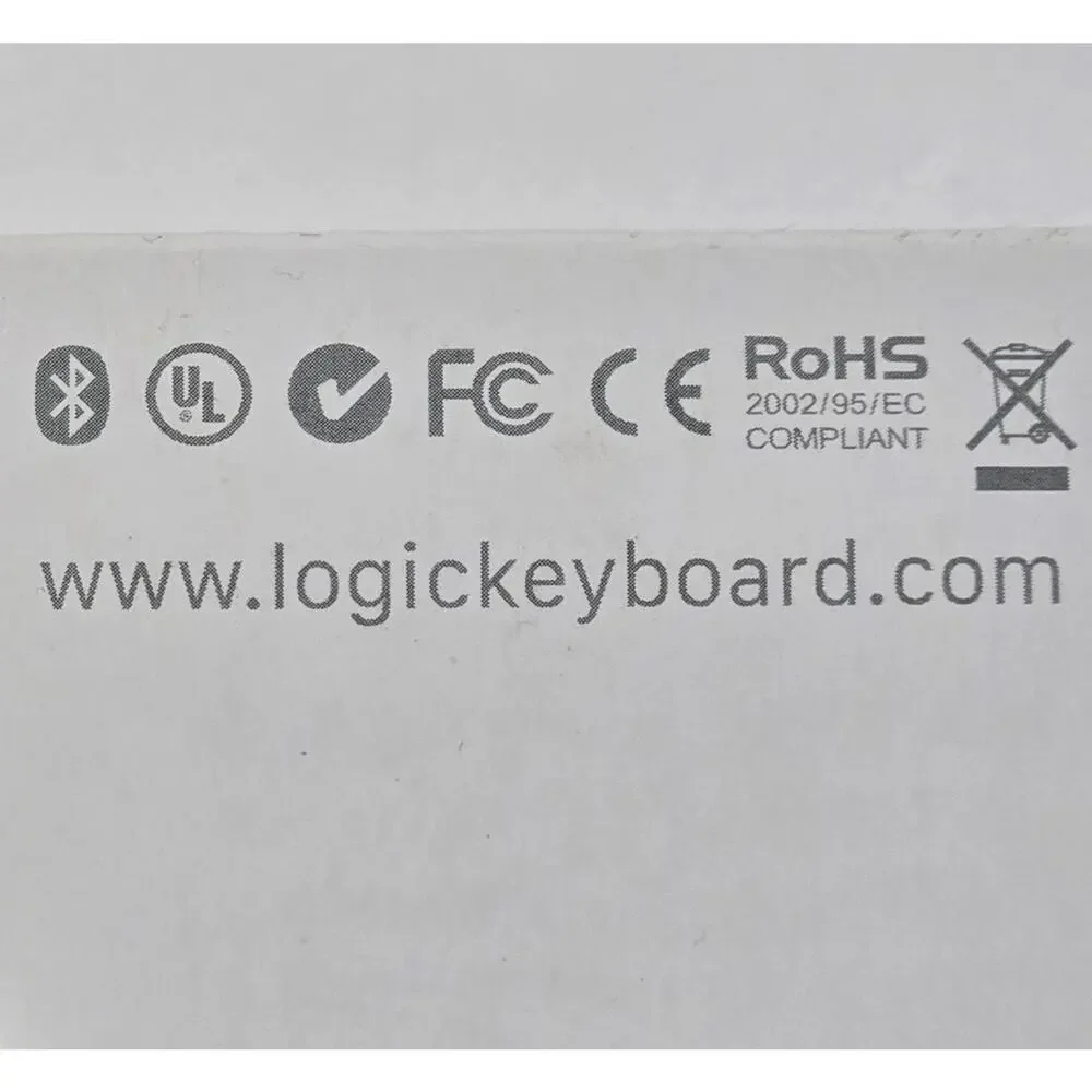 Logickeyboard BKB3001 Bluetooth Large Print Mini Keyboard Wireless Tested Boxed